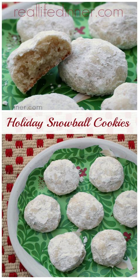 Mexican wedding cookies, russian tea cakes, or snowball cookies. Holiday Snowball Cookies | Mexican Wedding Cookies Recipe ...