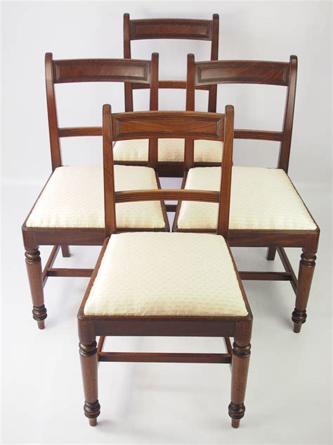 Restaurant dining chairs will keep your guests relaxed and comfortable. Set 4 Antique Georgian Mahogany Dining Chairs