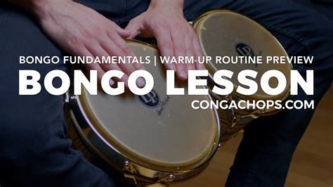 how to play bongos bongo lesson bongo fundamentals warm up routine preview
