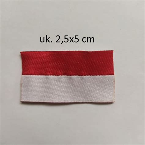 Jual Emblem Badge Bed Bet Merah Putih Bordir Simbol Seragam Merah Putih Shopee Indonesia