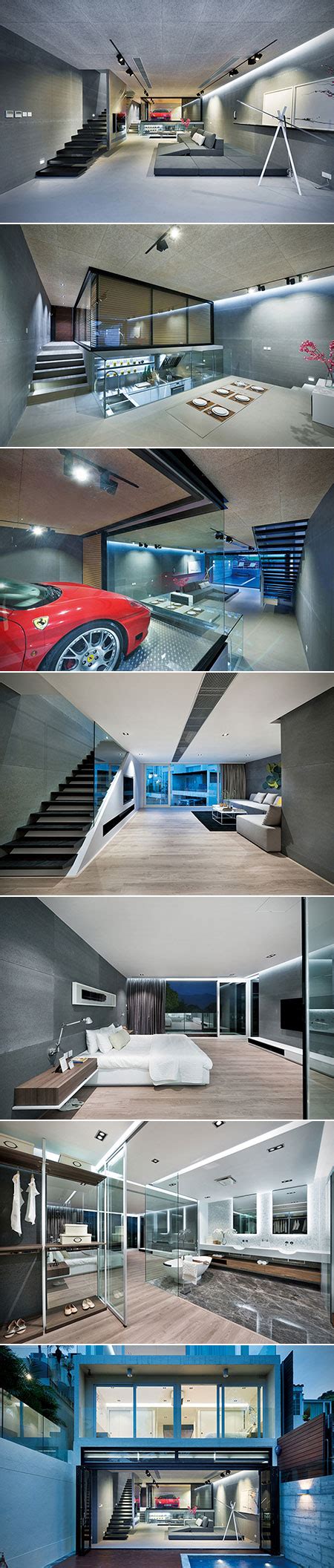 Ultimate Bachelor Pad In Hong Kong Has Living Room Supercar Garage