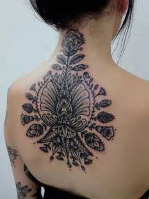 A striking neck tattoo design for women. 15 Pretty Neck Tattoos for Women - Pretty Designs