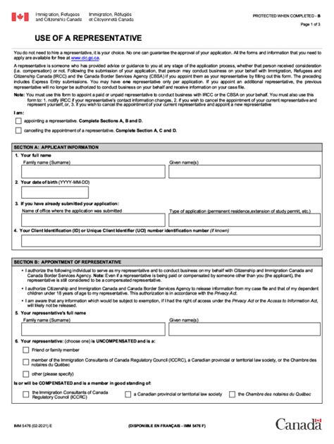 Imm 5476 Form Fill Out And Sign Printable Pdf Template Signnow