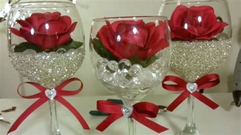 Diy Dollar Tree Bling And Glam Wine Glass Decor Inexpensive Diy Youtube Wine Glass