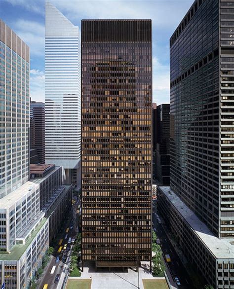 Ad Classics Seagram Building Mies Van Der Rohe Archdaily