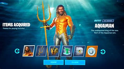 Claim Free Aquaman Skin In Fortnite Early Youtube