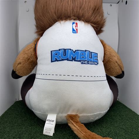 Oklahoma City Thunder Rumble The Bison Nba Basketball 16” Foco Plush