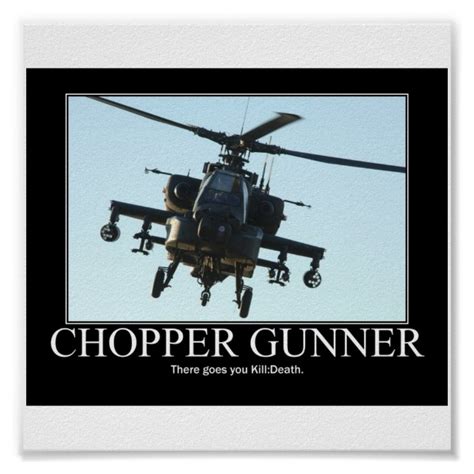Chopper Gunner Motivational Poster Uk