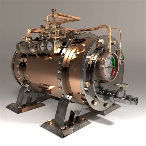 Кошерный бельгийский мастер стимпанк скульптуры. 3D model Steampunk Boiler | CGTrader