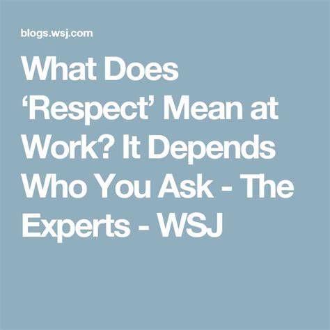 Think about what you can do to make it easier for your workers to take these steps regularly at work. Best 25+ What does respect mean ideas on Pinterest | What does amazing mean, Meaning of gender ...
