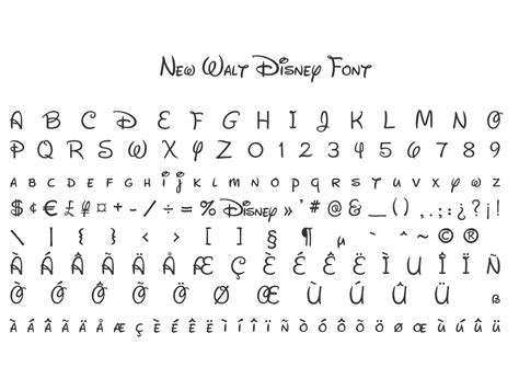 Fonte New Walt Disney Font Para Baixar Grátis Imagens E Br