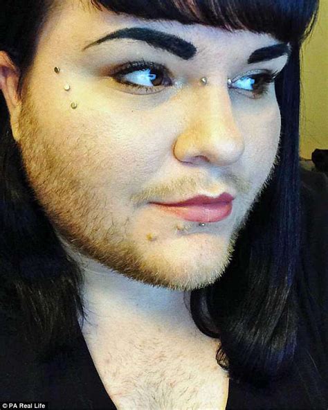 Nova Galaxia Grows A Full Beard After Years Of Shaving Her Face Daily Mail Online