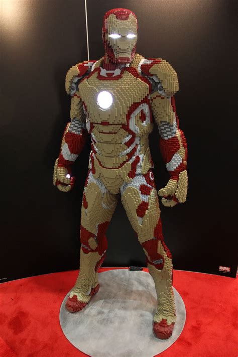 Iron Man Made Out Of Legos Want Big Lego Lego Sculptures Legos