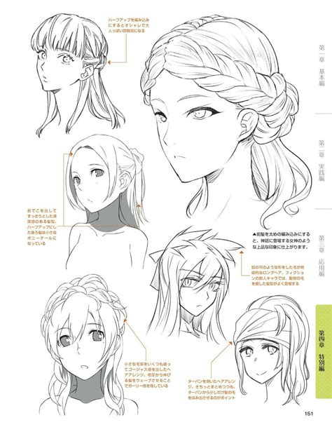 Anime Hairstyles Drawing Hair Tutorial Drawing Reference Manga Hair The Best Porn Website