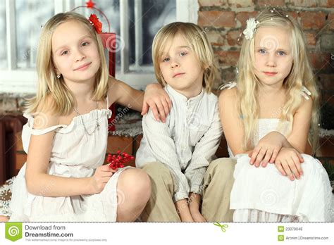 Children Smiling Kids Stock Photo Image Of Caucasian