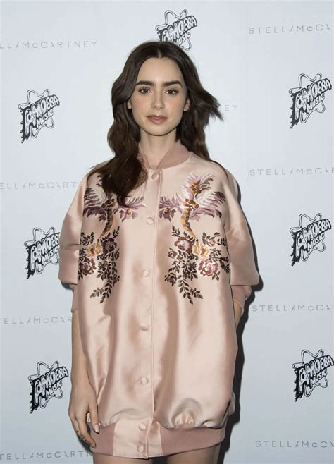 Lily Collins At Stella Mccartney Autumn 2016 Presentation In Hollywood