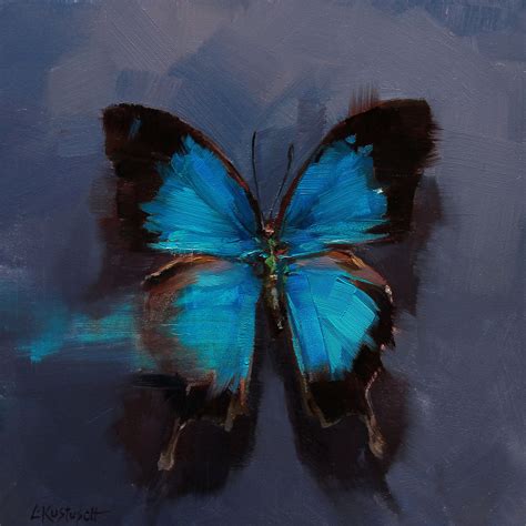The Ulysses On Blue Butterfly Artwork Butterfly Painting Pastel