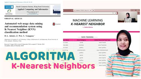 Klasifikasi Menggunakan Algoritma K Nearest Neighbors KNN YouTube