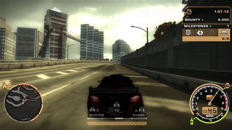 Nfs Mw Black Edition Star Evading The Police Youtube