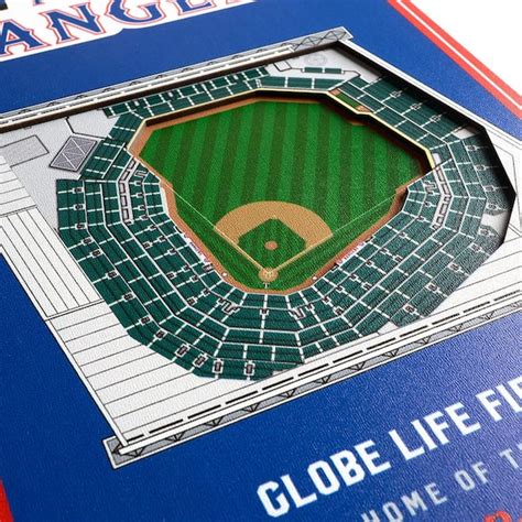 Masterpieces Mlb Texas Rangers 1000 Piece Stadium Baseball