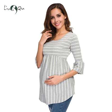 female maternity tees patchwork big size clothes tops for pregnant women print fashion pregnancy