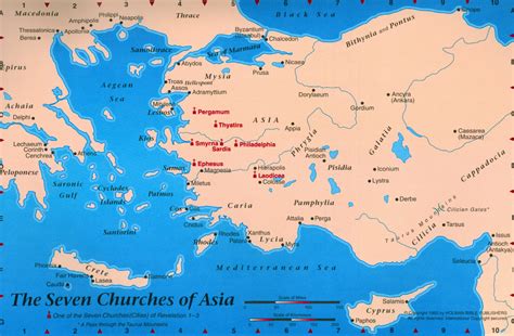 7 Churches Of Asia Map Map