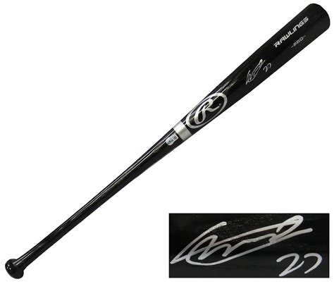 Vladimir Guerrero Jr Signed Rawlings Pro Baseball Bat Beckett Coa