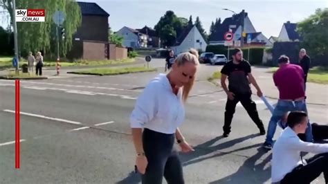 Woman Drags Climate Activist By The Hair To Stop Her From Blocking Traffic Video Dailymotion