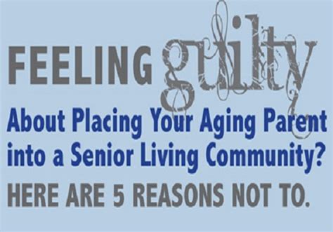 Feeling Guilty The Arbors Assisted Living Community