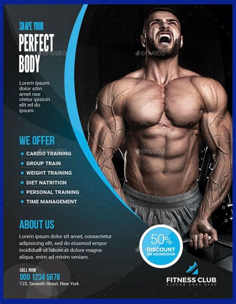 Ad Advertising Body Colorful Energy Fit Fitness Fitness Center