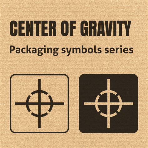 Center Of Gravity Packaging Icons Series Vector Free Download
