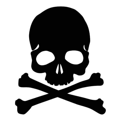 Decals And Stickers Skull And Cross Bones Poison Danger Pirate Halloween