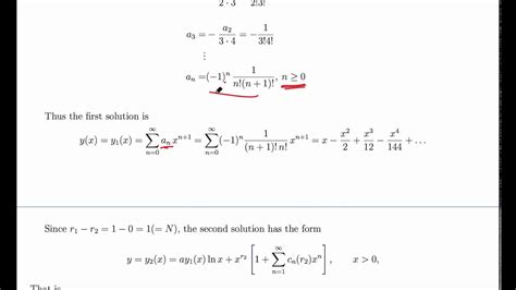 ordinary differential equations finding series solution of 47 off