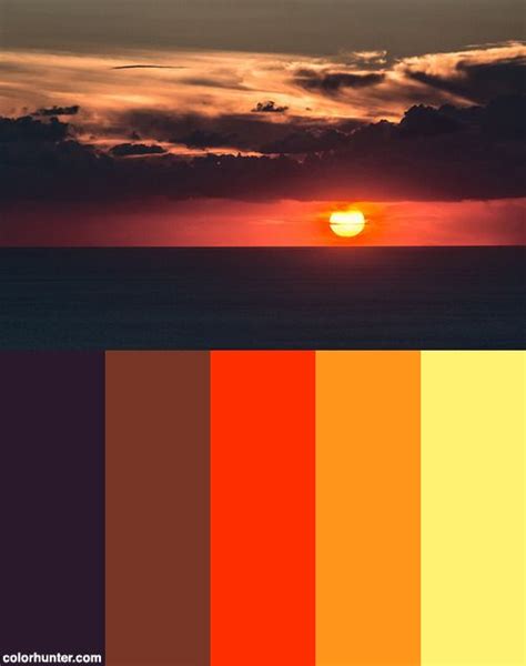 Amazingsunsetcolorscheme Sunset Colors Sunset Color Palette