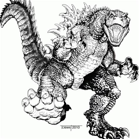 You can also do online coloring for godzilla coloring pages directly from your this particullar coloring sheet dimension is around 600 pixel x 455 pixel with approximate file size for around 67.43 kilobytes. Printable Godzilla Coloring Pages - Coloring Home