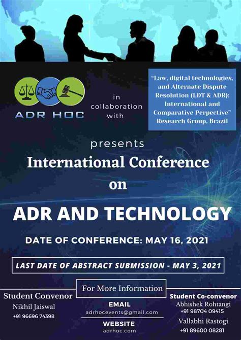 International Conference On Adr And Technology By Adr Hoc 16th May