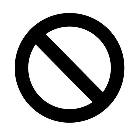 No No Circle Stop Cross Out Sign Logo Vinyl Decal Sticker