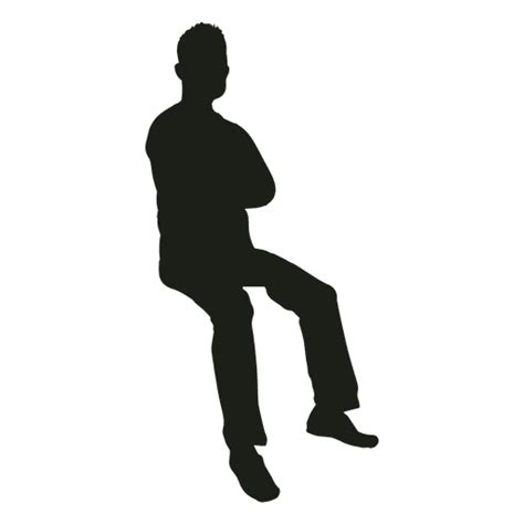 Man Sitting Silhouette Png And Svg Design For T Shirts