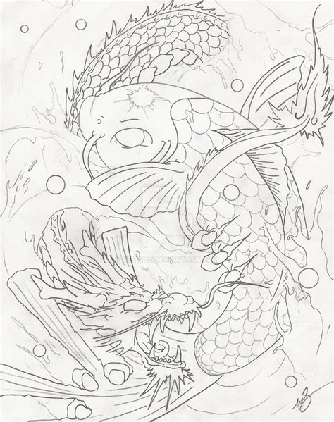 Koi Dragon Drawing At Getdrawings Free Download