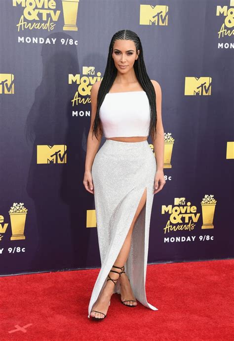 Kim Kardashians Outfit Mtv Awards 2018 Popsugar Fashion