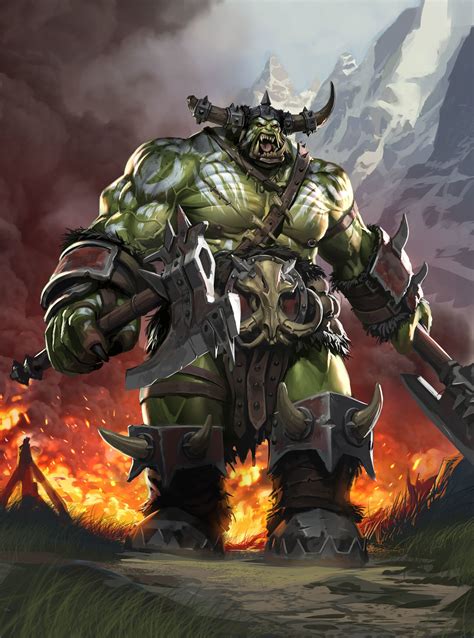 Artstation Orcs Legion Of Thunder Paul Mafayon Warcraft Art Fantasy Character Design Orc