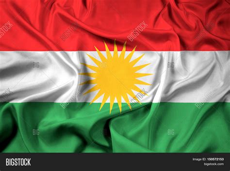 Waving Flag Kurdistan Image And Photo Free Trial Bigstock