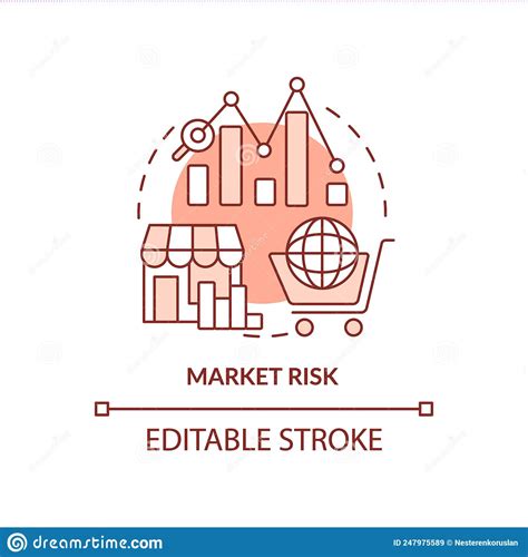 Market Risk Terracotta Concept Icon Stock Vector Illustration Of