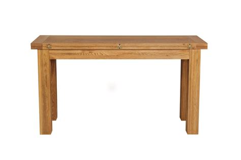 Lichfield Narrow Flip Top Oak Table From Top Furniture Oak Table