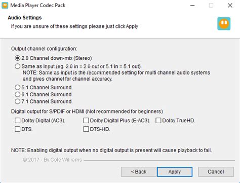 Windows 10 codec pack, a codec pack specially created for windows 10 users. Download Media Player Codec Pack 4.5.7