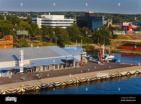 Pavilion Port Of Sydney Cape Breton Island Nova Scotia Canada Stock