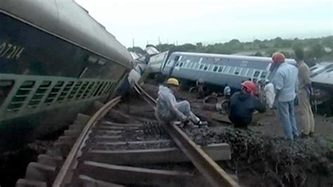 At Least 24 Killed 300 Survive After Trains Derail In India