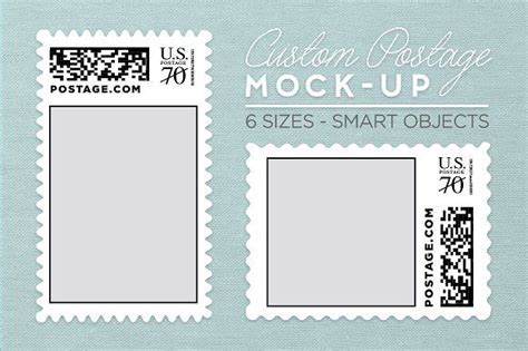 Custom Postage Stamp Template By Chattypress On Creativemarket