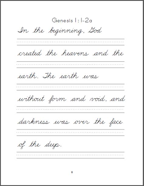 Free Printable Bible Verses Handwriting