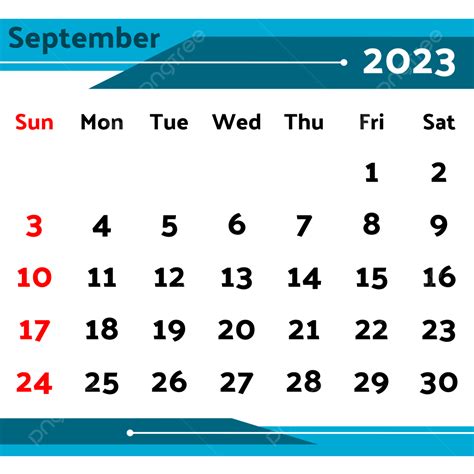 September Calendar Vector Design Images 2023 Calendar September Blue